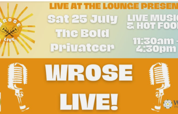 Test: Wrose Live Sat 25 July at the Bold Privateer from 11.30am