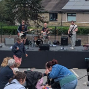 Picture of band on stage at Wrose Live