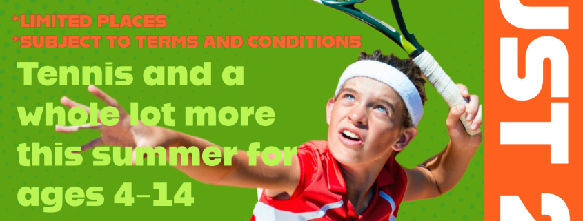 Child playing tennis. Advertising tennis coaching. Apply at Saltstenniscoach@gmail.com